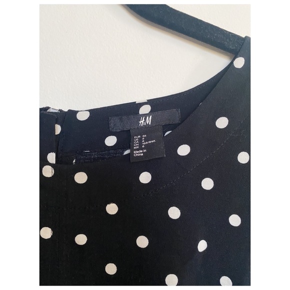 H&M Polka Dot Midi Dress | Size 6 - Picture 4 of 4